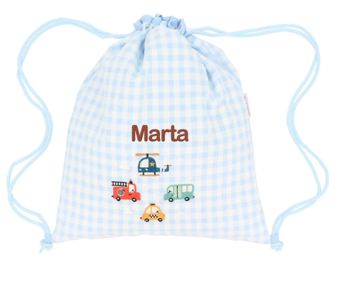 Mochila Saco Vichy City Cars Personalizable
