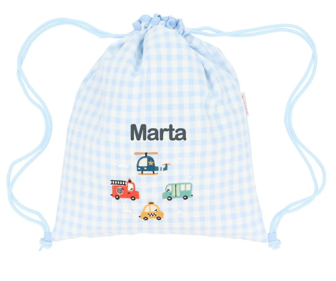 Mochila Saco Vichy City Cars Personalizable