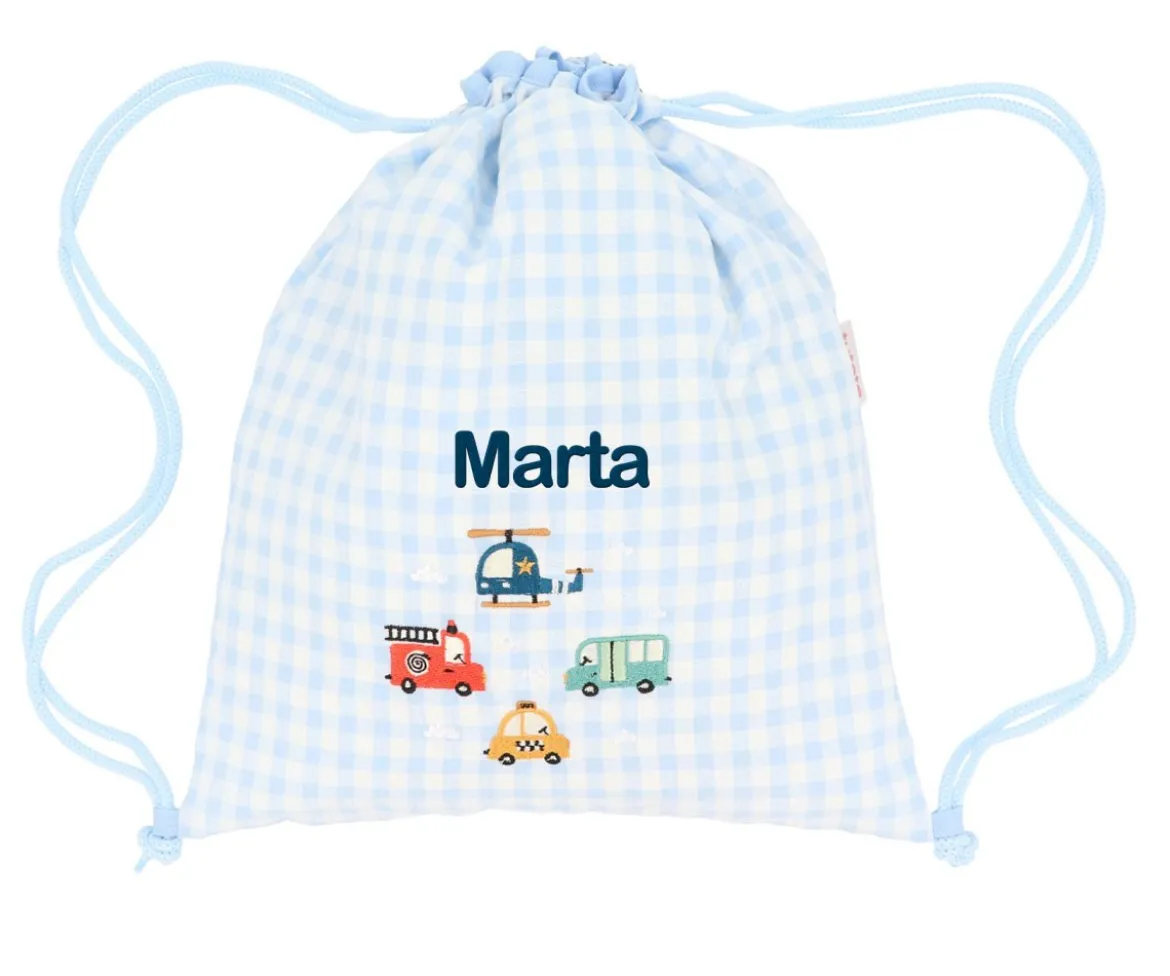 Mochila Saco Vichy City Cars Personalizable