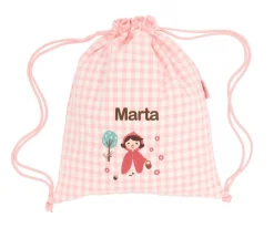 Mochila Saco Vichy Little Red Personalizable