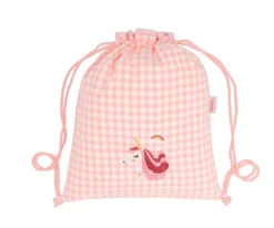 Mochila Saco Vichy Magical Unicorn Personalizable