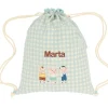Mochila Saco Vichy The Three Little Pigs Personalizable