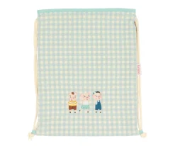 Mochila Saco Vichy The Three Little Pigs Personalizable