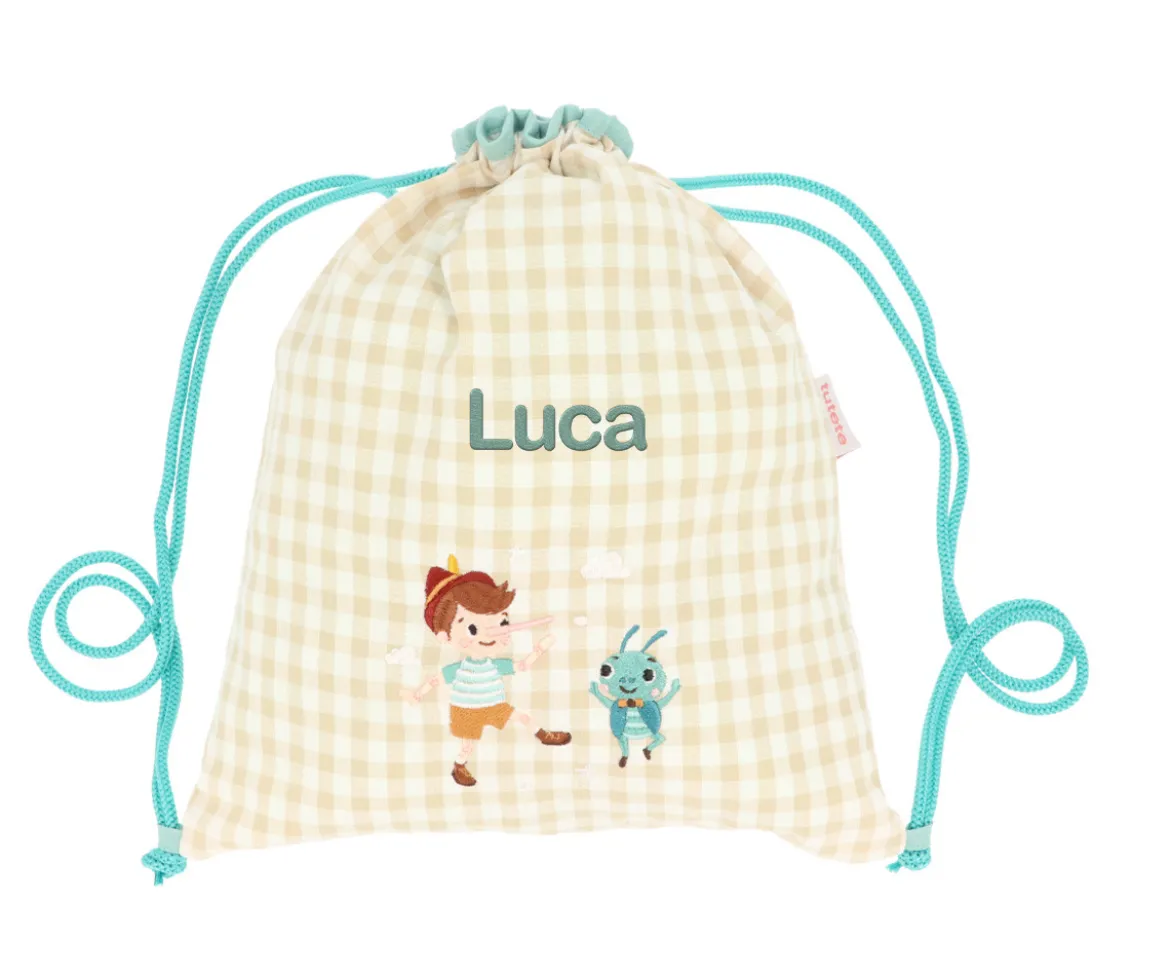 Mochila Saco Vichy The Wooden Boy Personalizable
