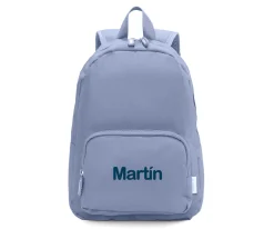 Mochila Solid Color Marine + 6 Parches Autoadhesivos Space