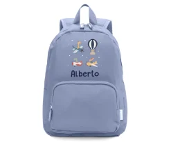 Mochila Solid Color Marine Personalizada Planes