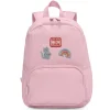 Mochila Solid Color Pink + 6 Parches Autoadhesivos Fantasy