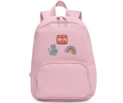 Mochila Solid Color Pink + 6 Parches Autoadhesivos Fantasy