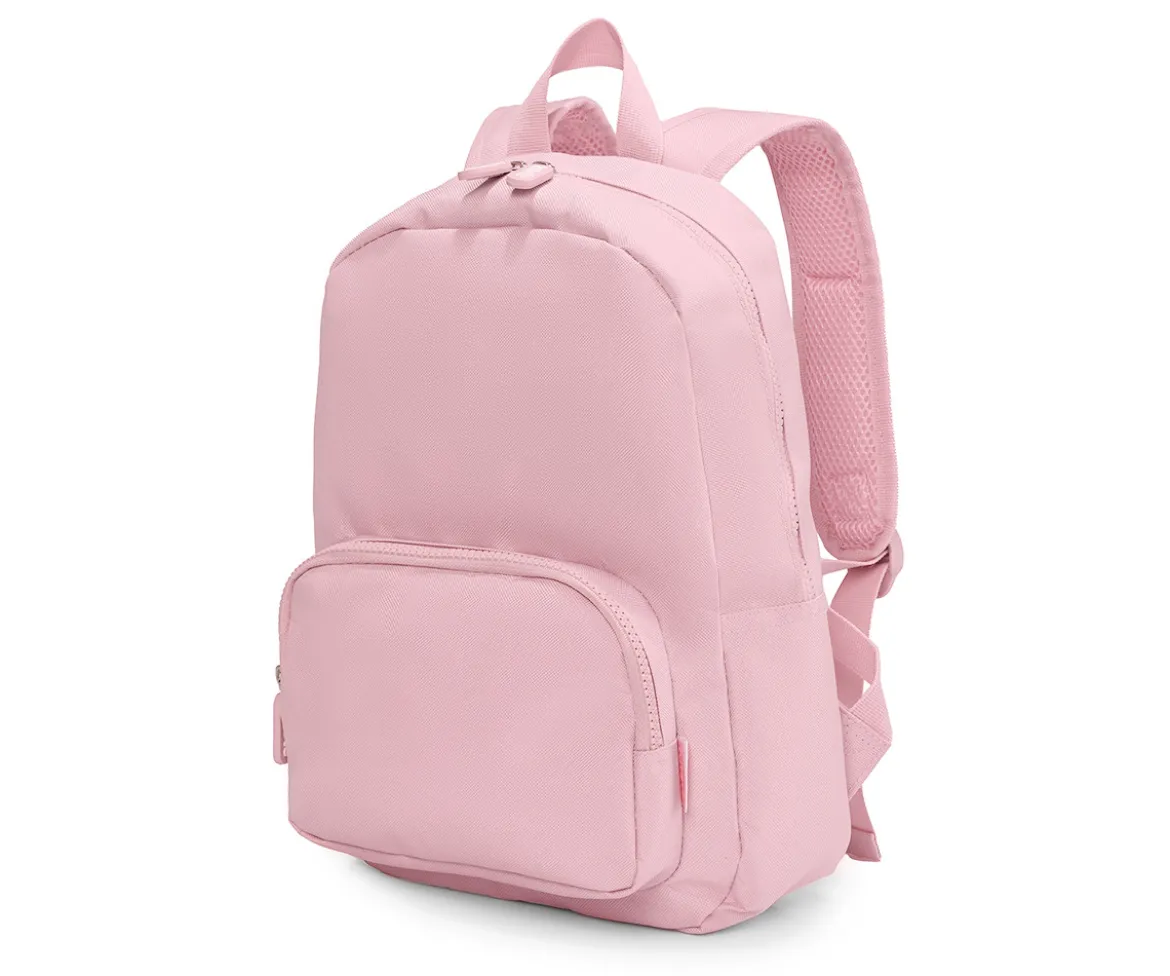 Mochila Solid Color Pink Personalizada Blossom Birds