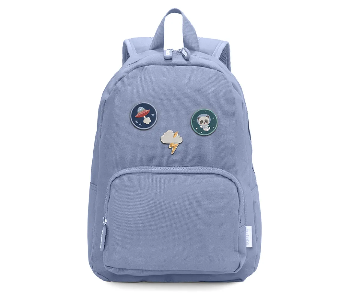 Mochila Solid Color Sky + 6 Parches Autoadhesivos Space