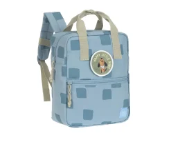 Mochila Square Pattern Party Blue / Green Personalizable