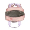 Mochila Square Pattern Party Rose Lilac Personalizable
