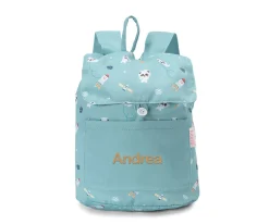 Mochila Tela Pequeña Pandas in Space Personalizable