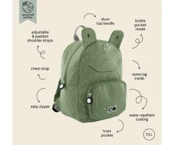 Mochila Trixie GRANDE Mr. Frog con Llavero Personalizado