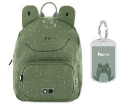 Mochila Trixie GRANDE Mr. Frog con Llavero Personalizado