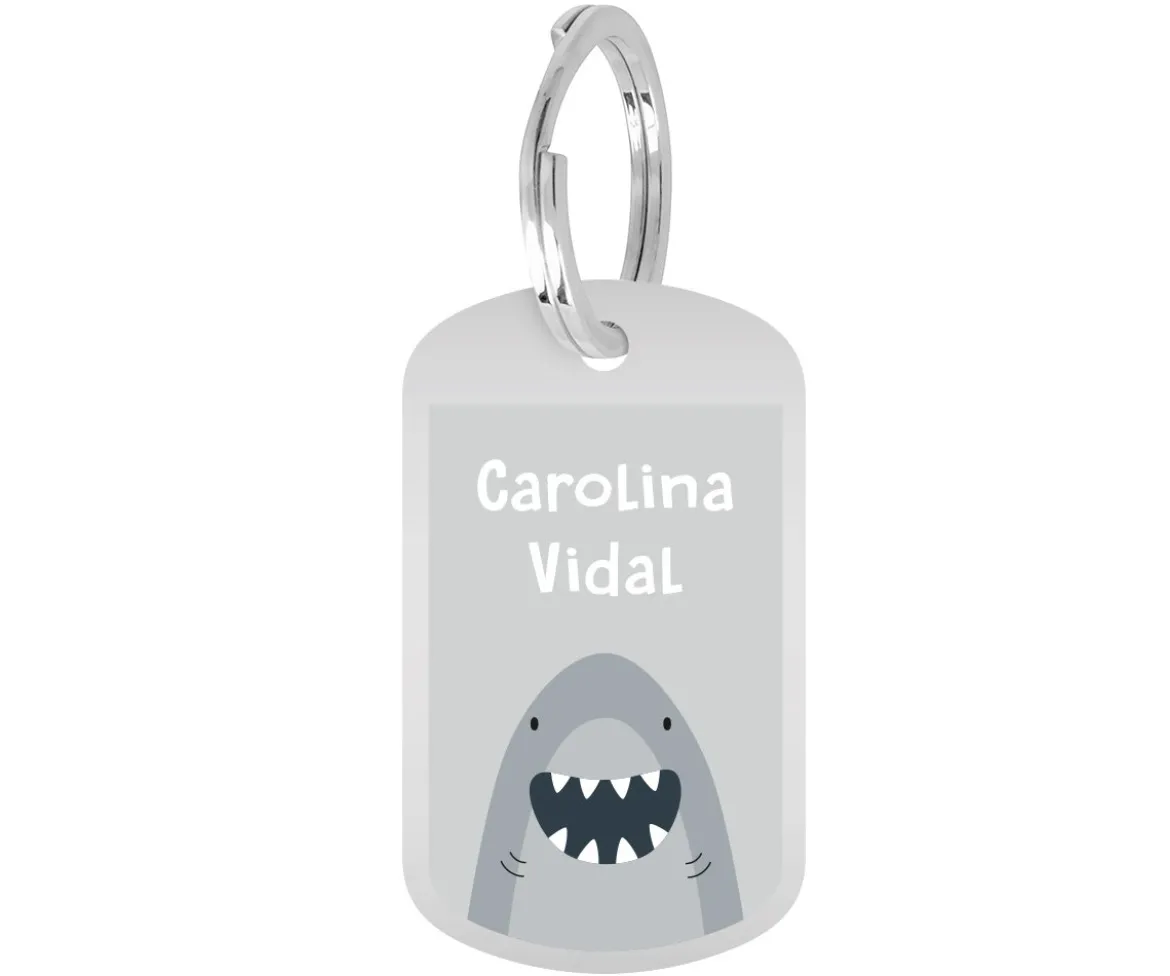 Mochila Trixie GRANDE Mr. Shark con Llavero Personalizado