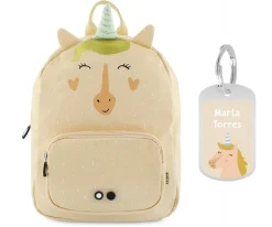 Mochila Trixie GRANDE Mrs. Unicorn con Llavero Personalizado