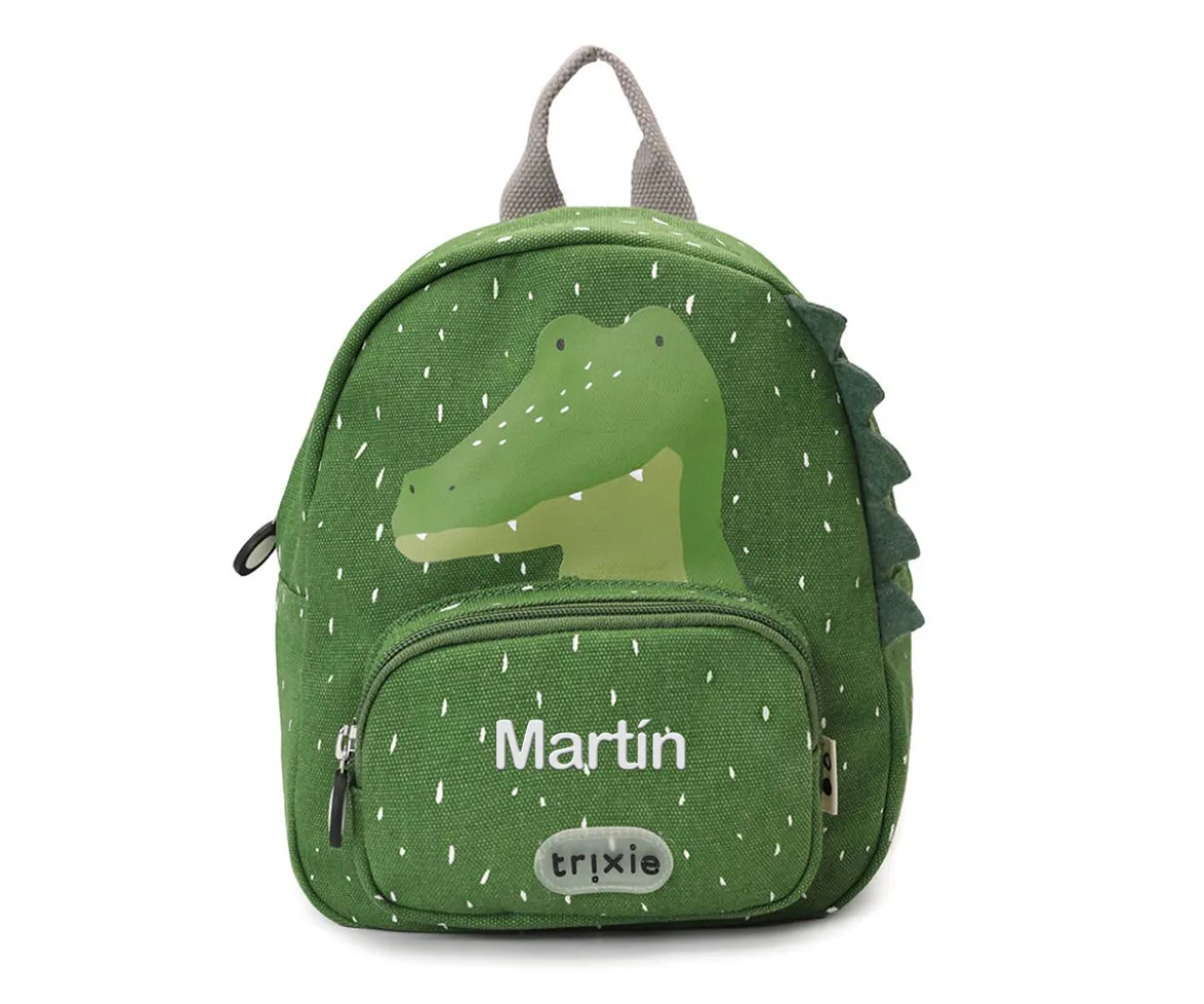 Mochila Trixie PEQUEÑA Mr. Alligator Personalizable