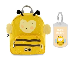 Mochila Trixie PEQUEÑA Mr. BumbleBee con Llavero Personalizado