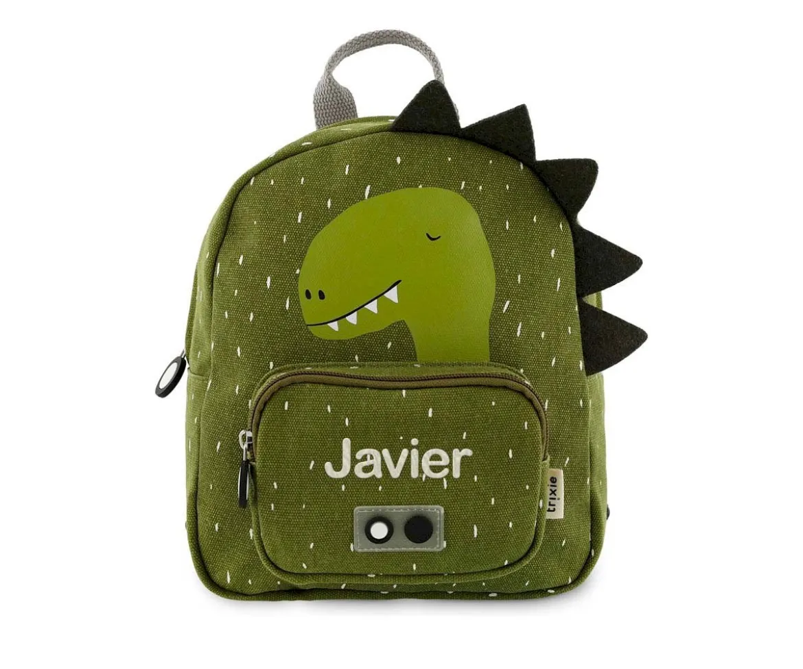Mochila Trixie PEQUEÑA Mr. Dino con Llavero Personalizado
