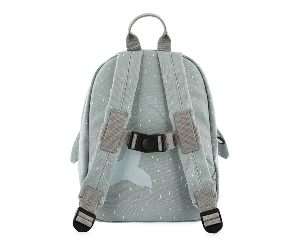 Mochila Trixie PEQUEÑA Mr. Shark con Llavero Personalizado