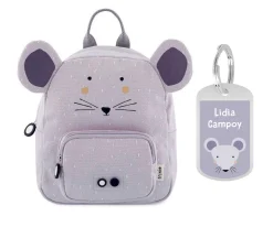 Mochila Trixie PEQUEÑA Mrs.Mouse con Llavero Personalizado