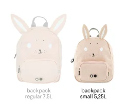 Mochila Trixie PEQUEÑA Mrs. Rabbit con Llavero Personalizado
