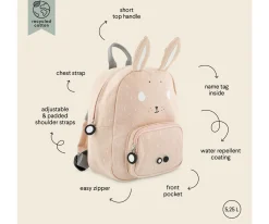 Mochila Trixie PEQUEÑA Mrs.Rabbit Personalizable