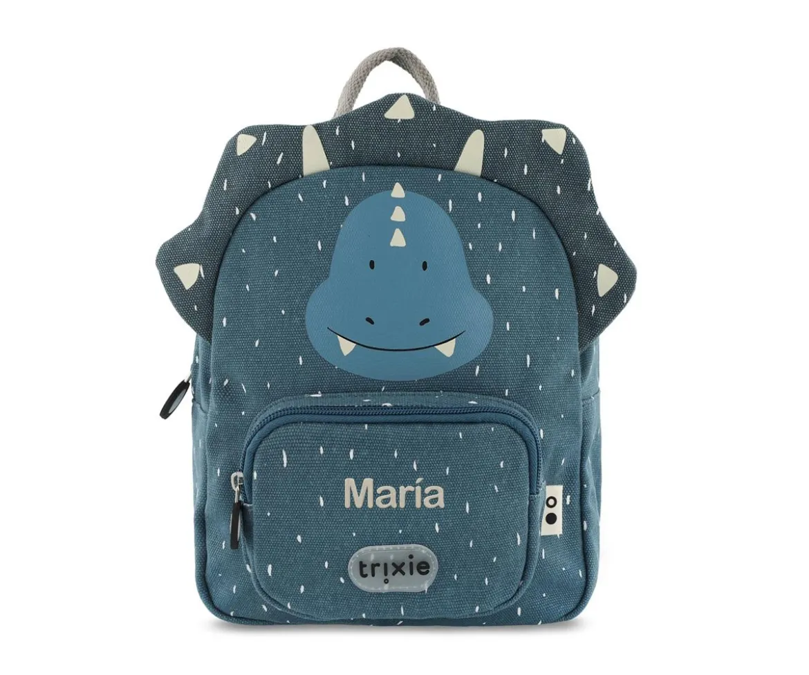 Mochila Trixie PEQUEÑA Mr. Triceratops Personalizable