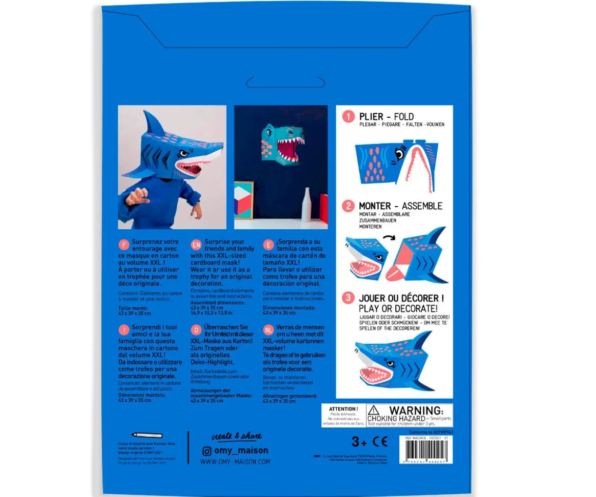 Máscara Omy 3D Tiburón