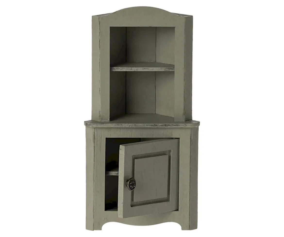 Mueble Esquinero en Miniatura Verde Claro