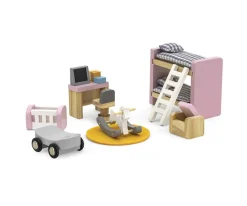 Muebles Dormitorio Infantil para Casa de Muñecas