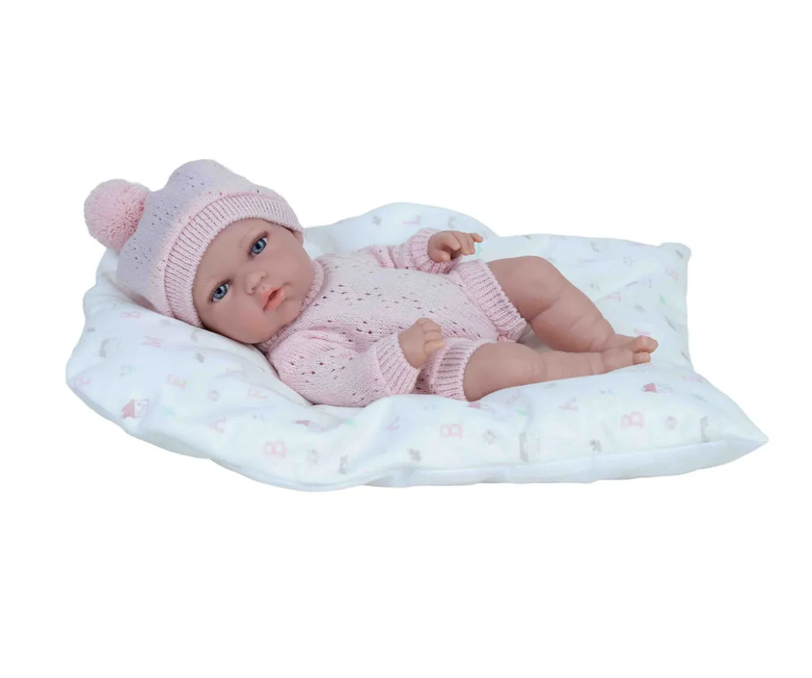 Muñeca Elegance 30cm Natal Rosa con Cojín