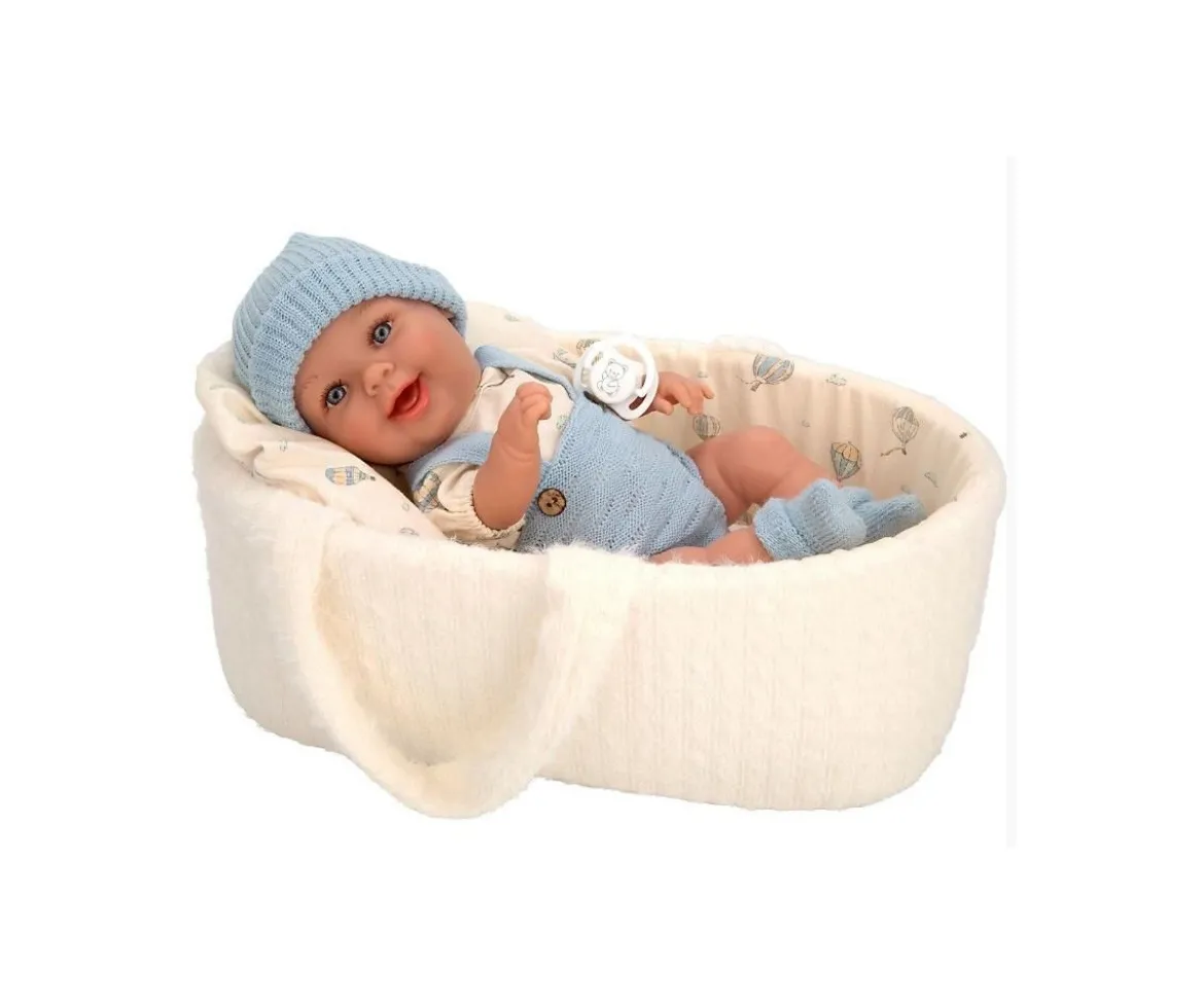 Muñeca Elegance Gadi Azul 33cm con Capazo