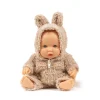 Muñeca Greta con Mono Winnie en Bouclette Beige 21cm