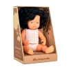 Muñeca Pelo Moreno Rizado 38 cm