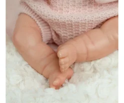 Muñeca Reborn Mabel Rosa 35cm con Saco Portabebé