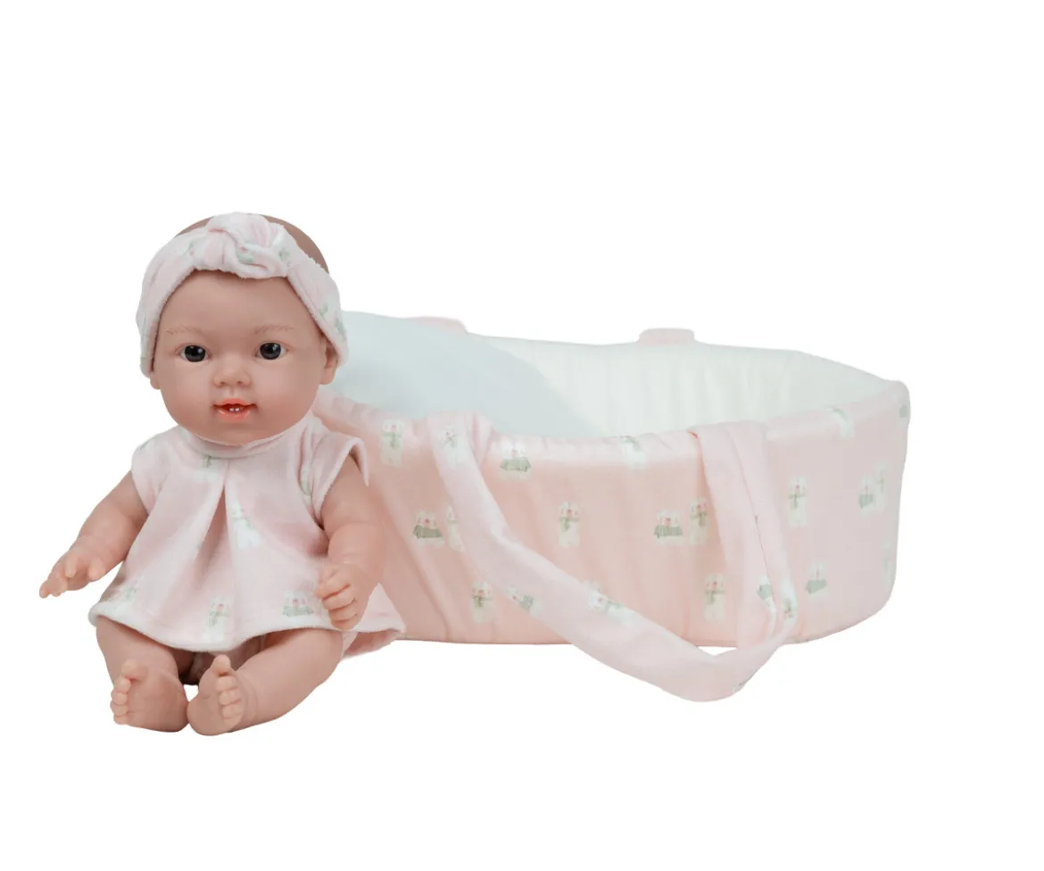 Muñeco Elegance Dudi Rosa 26cm Con Capazo