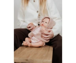Muñeco Reborn Luna Rosa 40cm con Manta Nido