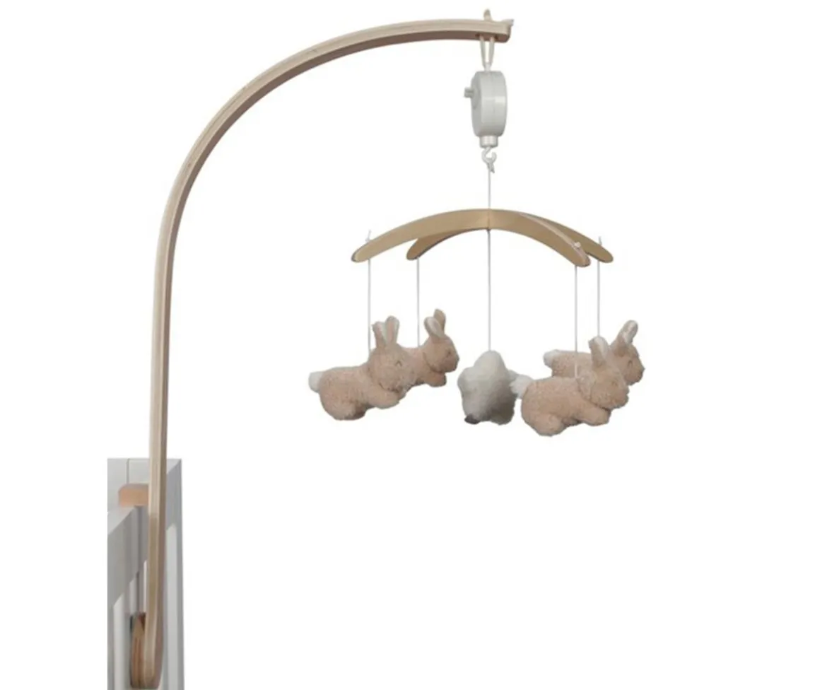 Móvil Musical Madera Baby Bunny