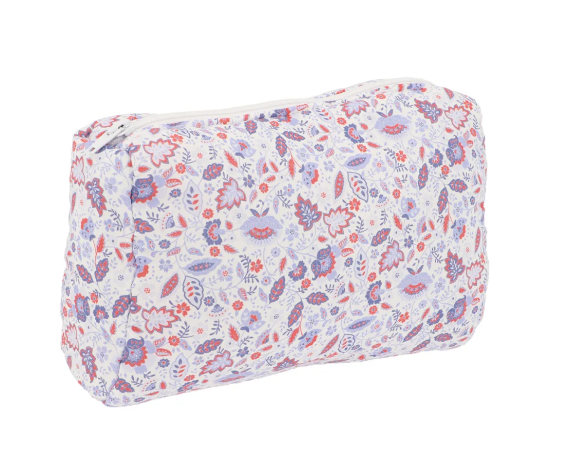 Neceser Acolchado Flower Blue