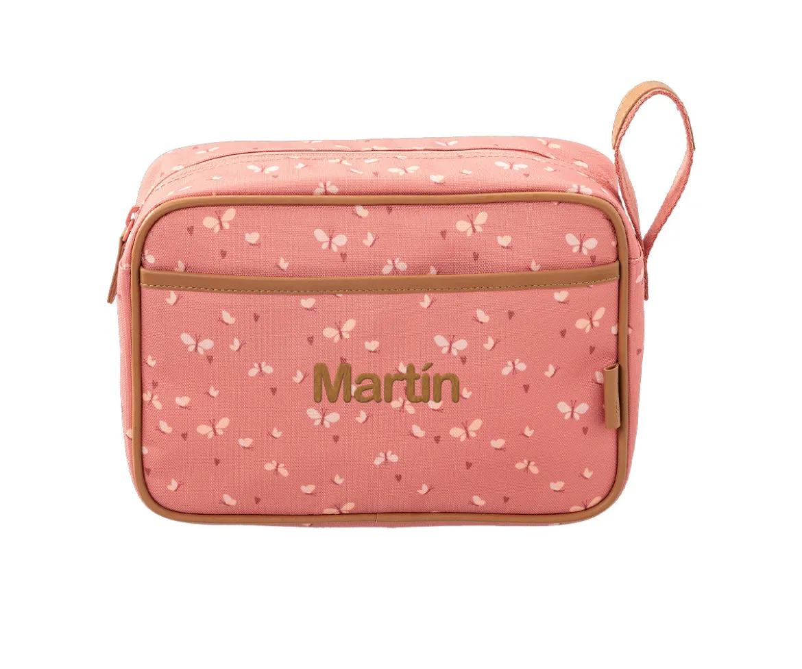 Neceser de Viaje Impermeable Mariposas Personalizable