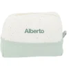Neceser Grande Rainbow Dots Verde Personalizable