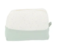 Neceser Grande Rainbow Dots Verde Personalizable
