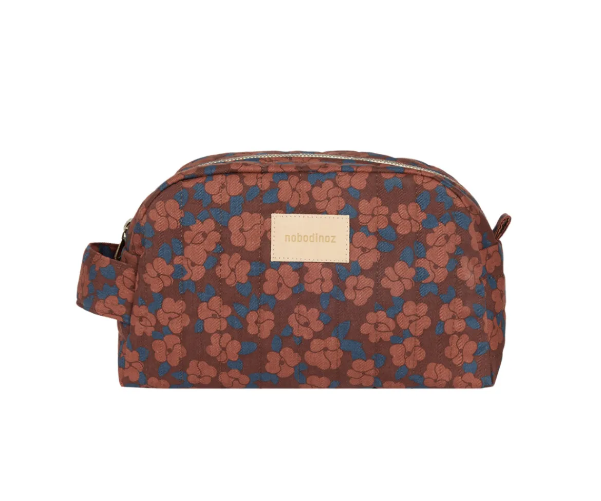 Neceser Impermeable Hyde Park Maroon Poppies