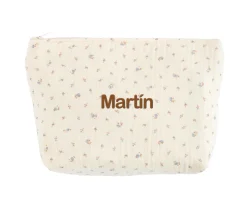 Neceser Infantil Flor Azul Personalizable