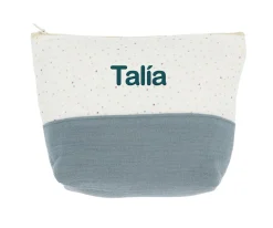 Neceser Infantil Rainbow Dots Azul Personalizable