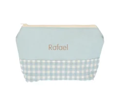 Neceser Infantil Vichy Verde Personalizable