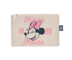 Neceser Plano con Cremallera Minnie