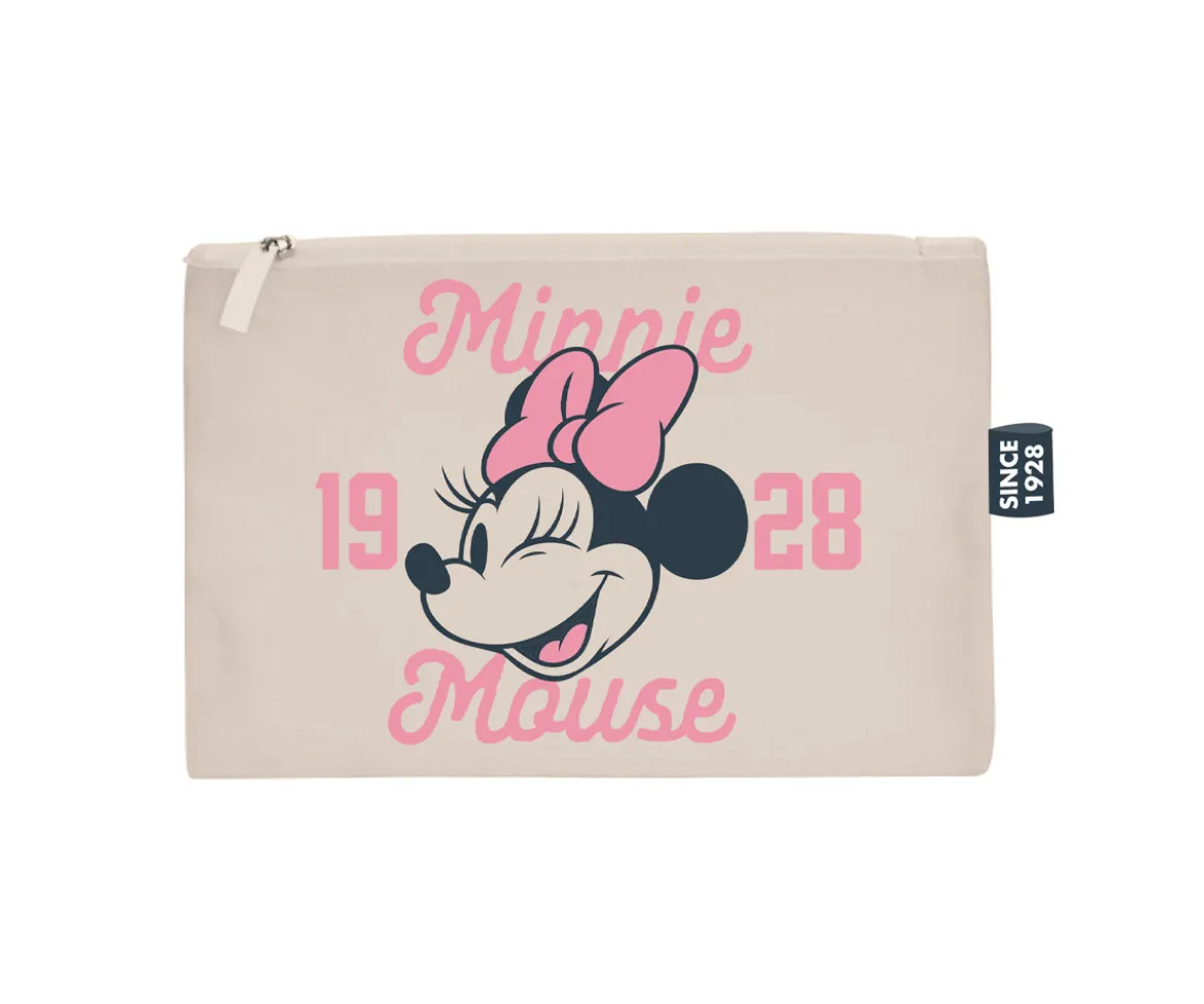 Neceser Plano con Cremallera Minnie